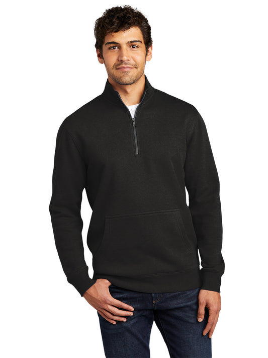 Men's 1/4-Zip Sweatshirt - DT6106 - Black