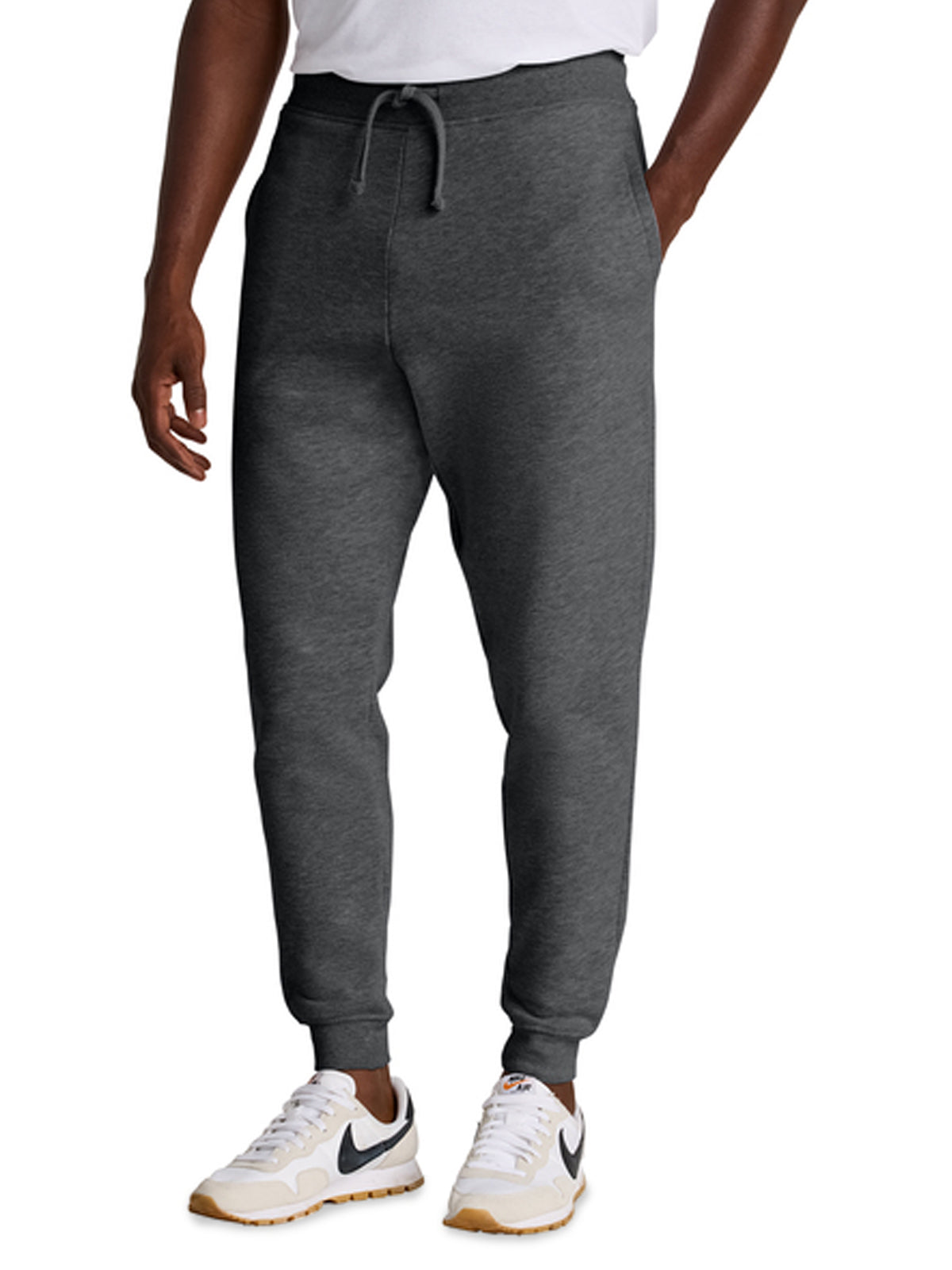 Men's Two-Pocket V.I.T. Fleece Jogger - DT6107 - Heathered Charcoal