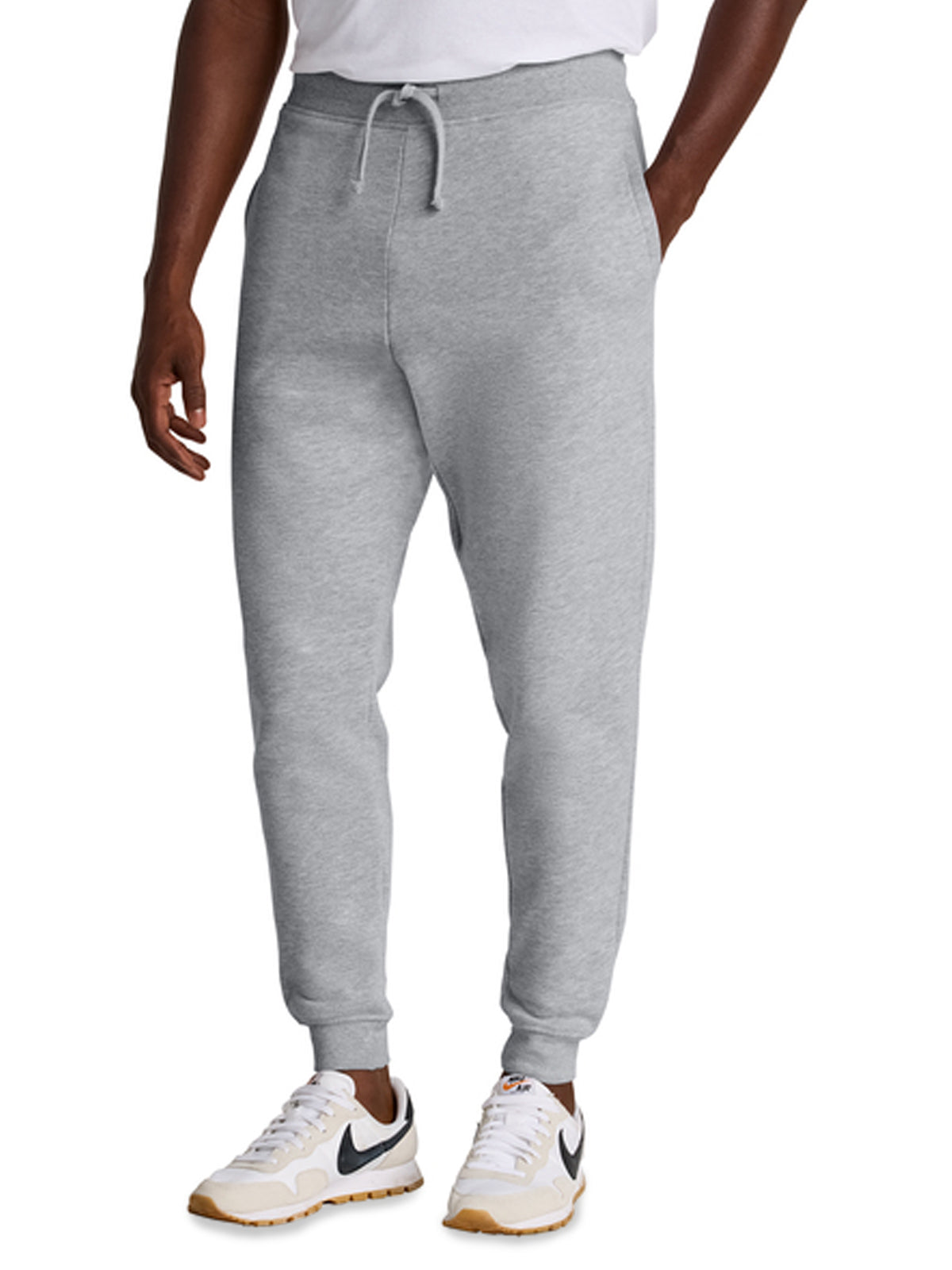 Men's Two-Pocket V.I.T. Fleece Jogger - DT6107 - Light Heather Grey