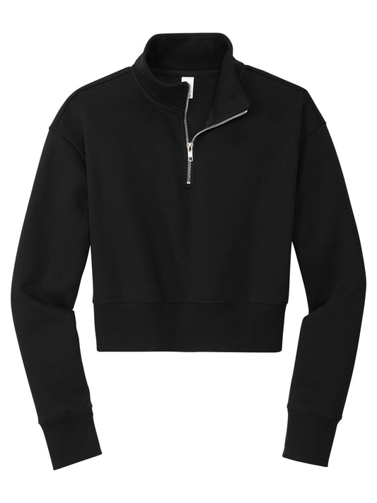 Women's Pocketless Fleece 1/2-Zip Sweatshirt - DT6111 - Black