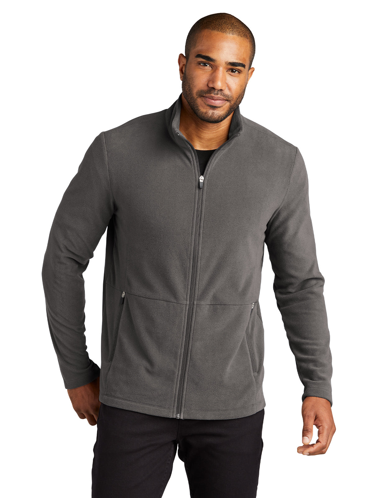 Men's Microfleece Jacket - F151 - Pewter