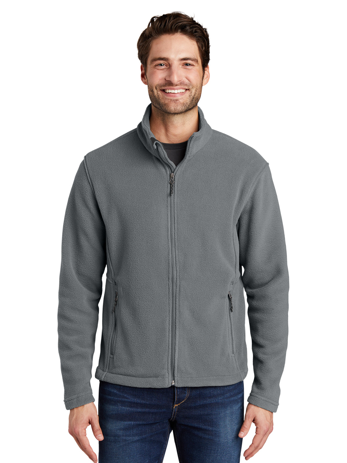 Men's Value Fleece Jacket - F217 - Deep Smoke
