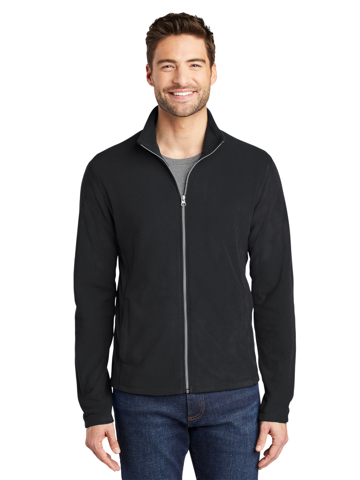 Men's Microfleece Jacket - F223 - Black
