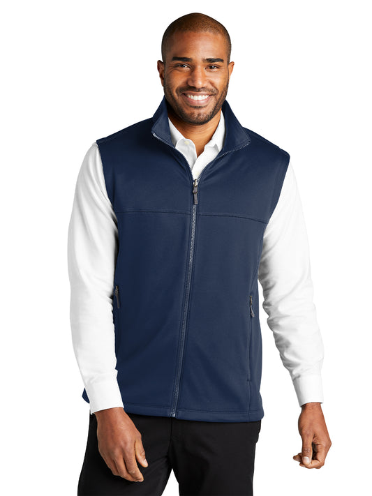Men's Smooth Fleece Vest - F906 - Navy Blue