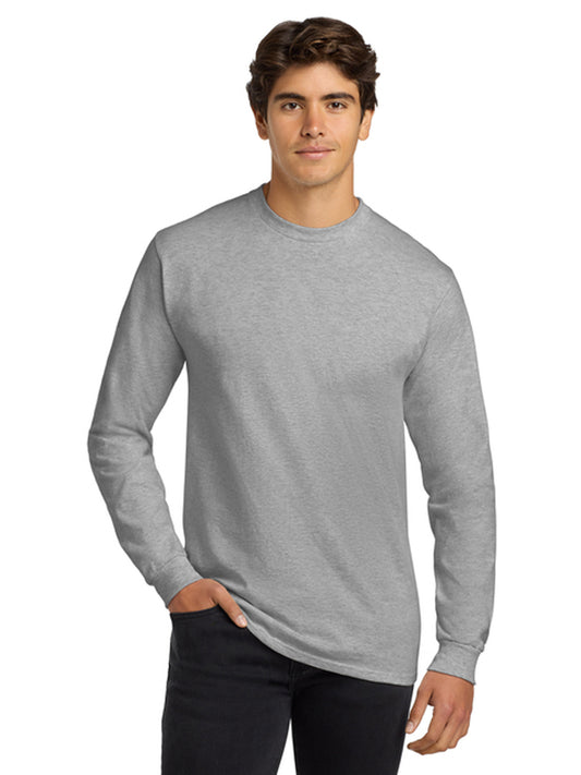 Men's Pocketless Long Sleeve Tee - G2400 - Ash