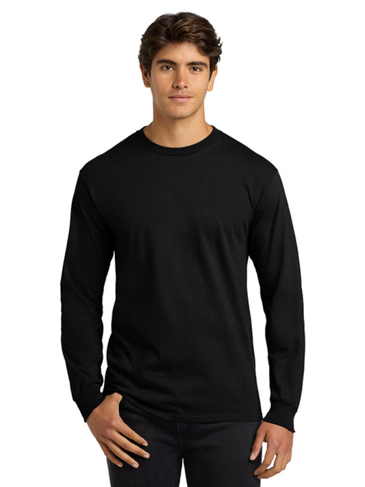 Men's Pocketless Long Sleeve Tee - G2400 - Black