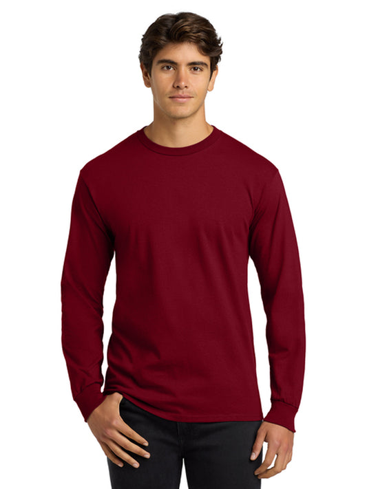 Men's Pocketless Long Sleeve Tee - G2400 - Cardinal Red