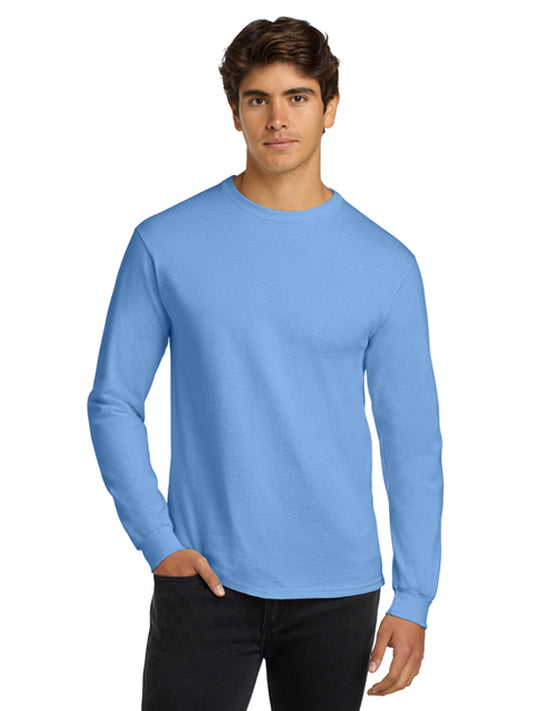 Men's Pocketless Long Sleeve Tee - G2400 - Carolina Blue