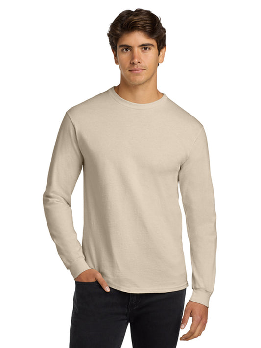 Men's Pocketless Long Sleeve Tee - G2400 - Natural