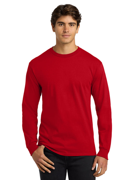 Men's Pocketless Long Sleeve Tee - G2400 - Red