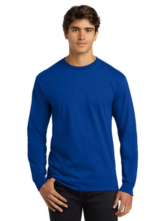 Men's Pocketless Long Sleeve Tee - G2400 - Royal