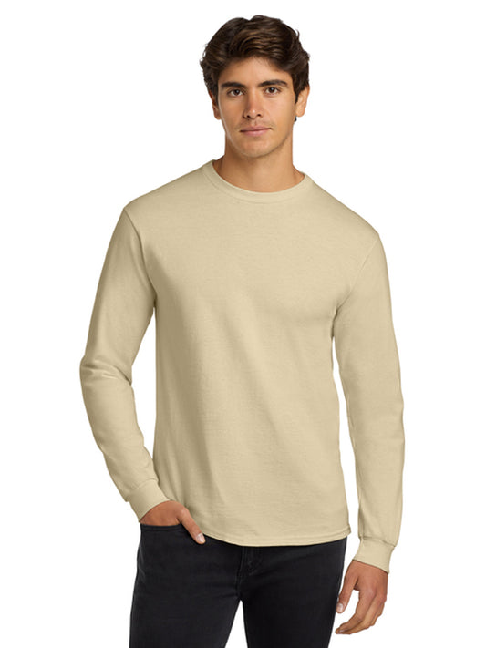 Men's Pocketless Long Sleeve Tee - G2400 - Sand