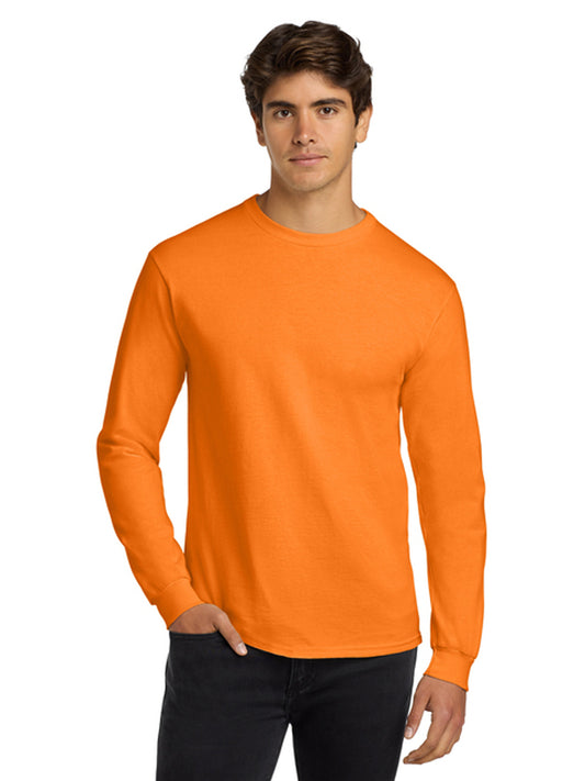 Men's Pocketless Long Sleeve Tee - G2400 - S. Orange