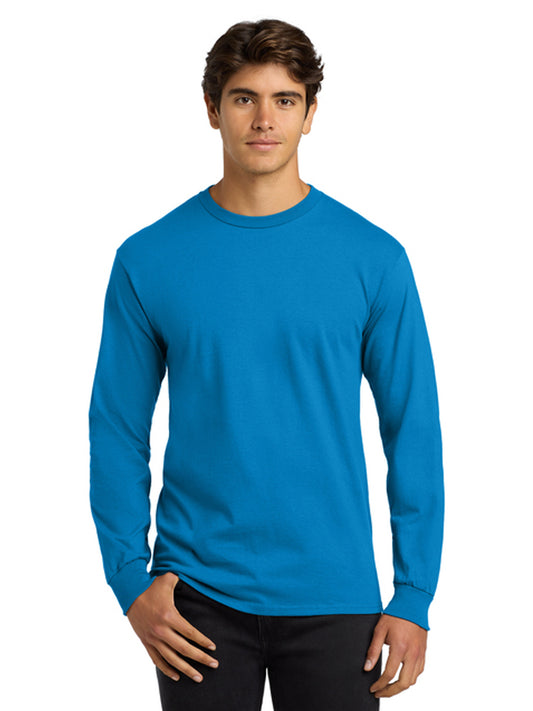 Men's Pocketless Long Sleeve Tee - G2400 - Sapphire