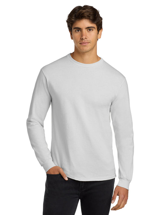 Men's Pocketless Long Sleeve Tee - G2400 - White