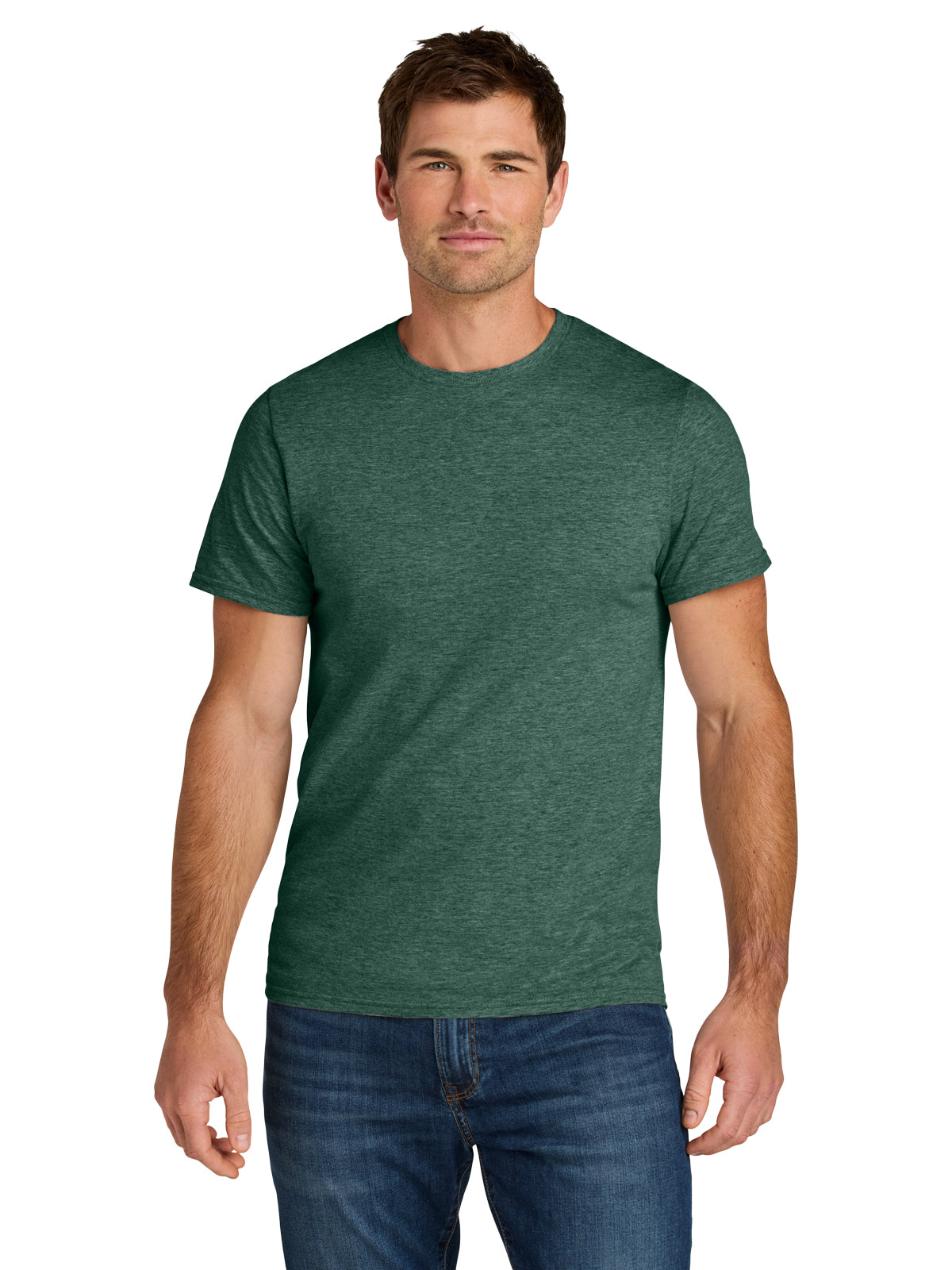 Unisex Ring Spun T-Shirt - IC46M - Forest Green Heather