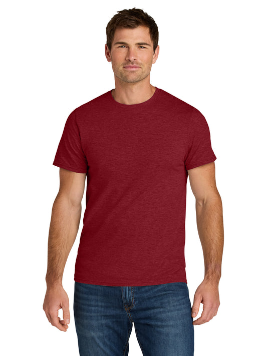 Unisex Ring Spun T-Shirt - IC46M - Peppered Red Heather