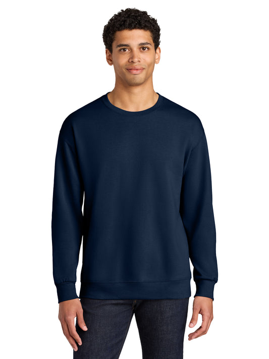 Unisex Pocketless CVC Ring Spun Crewneck Sweatshirt - IC48M - J. Navy