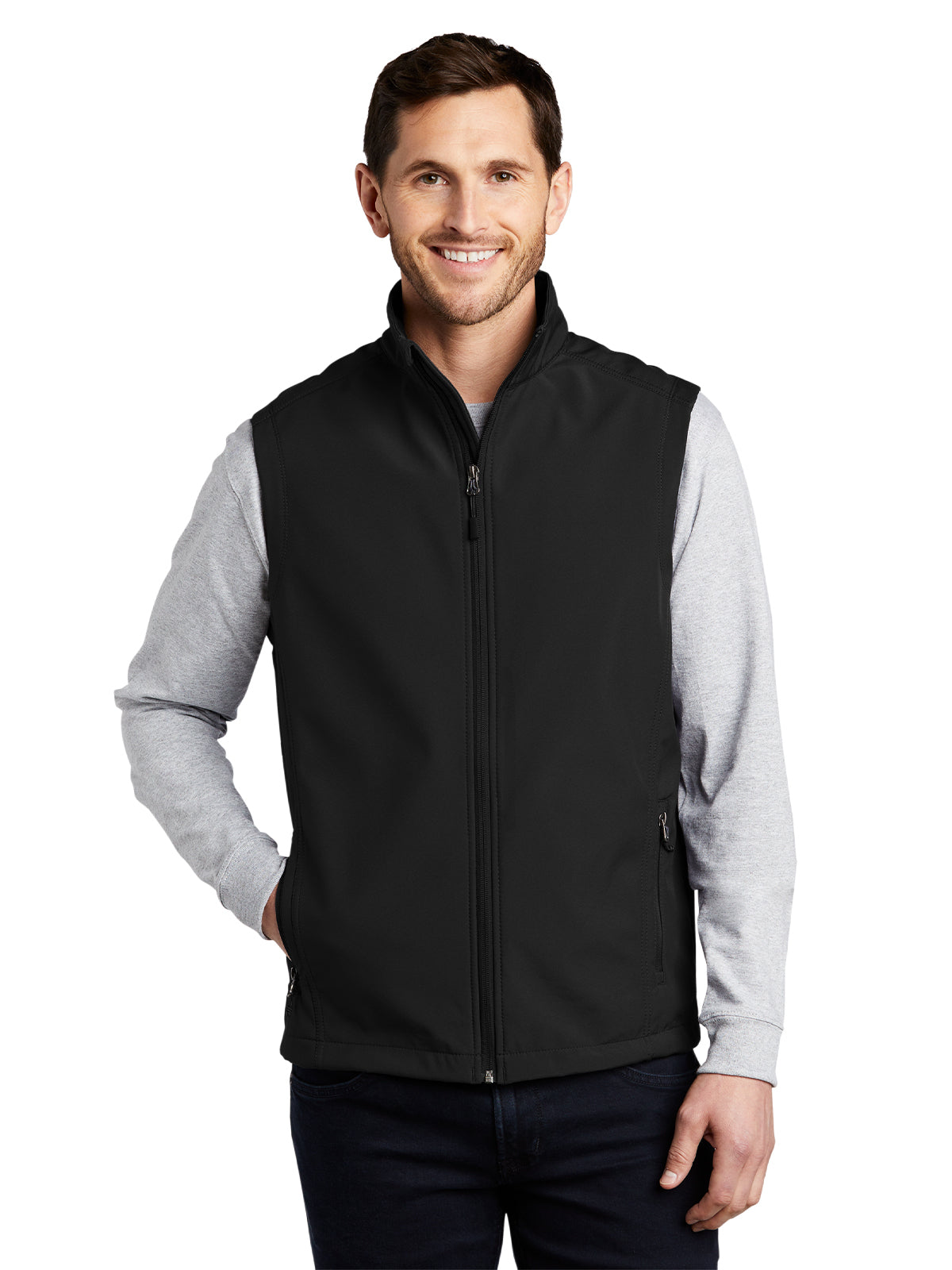 Men's Soft Shell Vest - J325 - Black