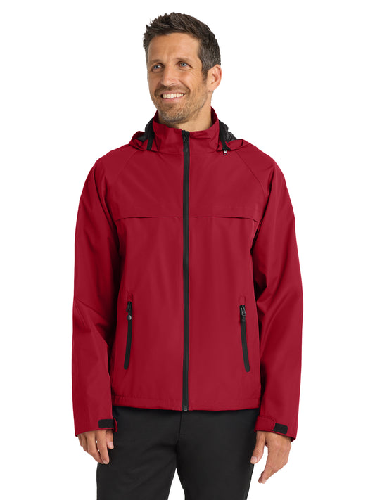 Men's Two-Pocket Torrent Waterproof Jacket - J333 - Deep Red