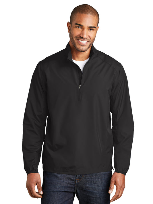 Men's Zephyr 1/2-Zip Pullover Jacket - J343 - Black
