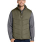 Men's Five-Pocket Puffy Vest - J709 - Olive/Cayenne
