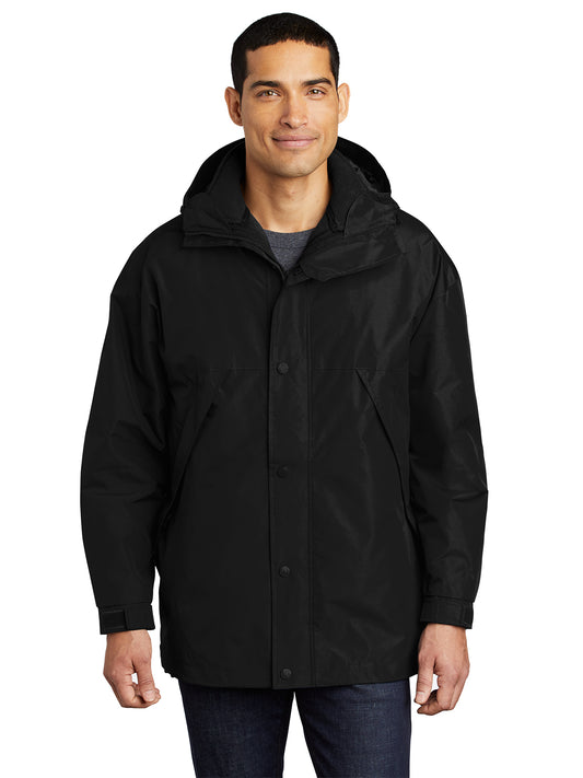 Men's 3-in-1 Jacket - J777 - Black/ Black