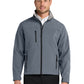 Men's Three-Pocket Glacier Soft Shell Jacket - J790 - Atlantic Blue/Chrome