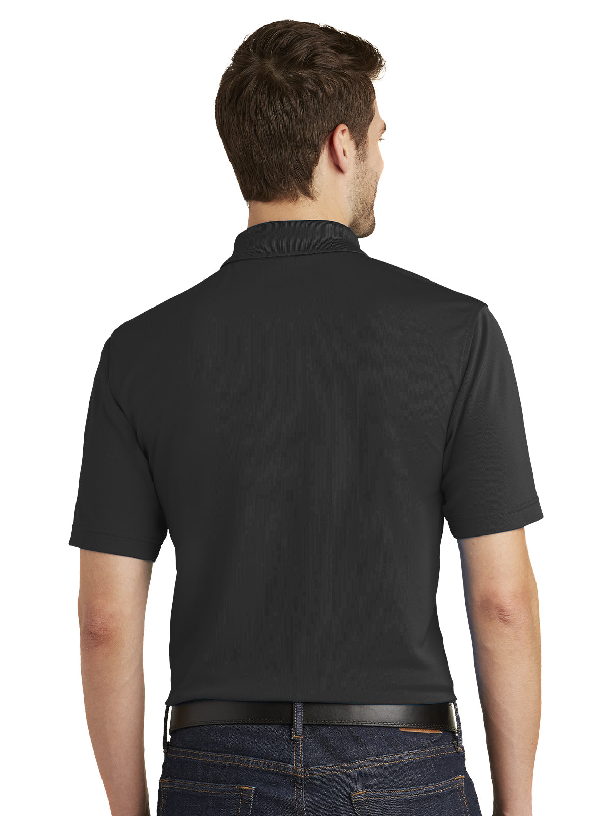 Men's Pocketless Micro-Mesh Polo