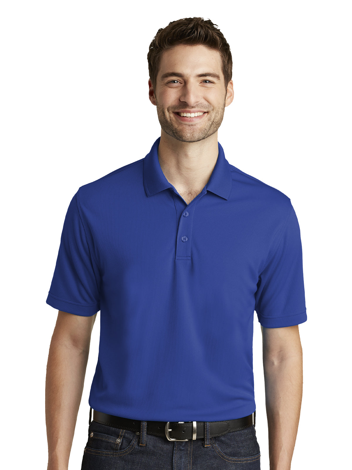 Men's Pocketless Micro-Mesh Polo