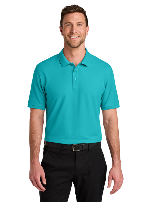 Men's Pocketless Wearever Signature Polo - K200 - Aquamarine