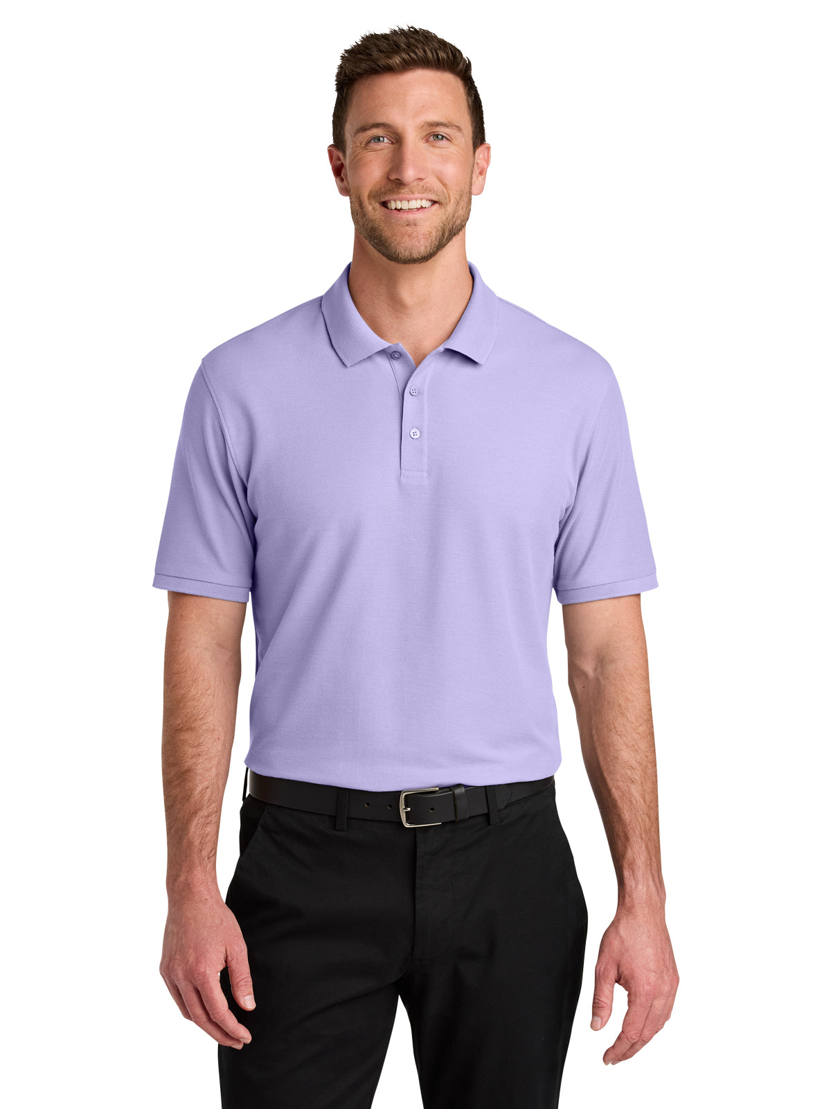 Men's Pocketless Wearever Signature Polo - K200 - Bright Lavender