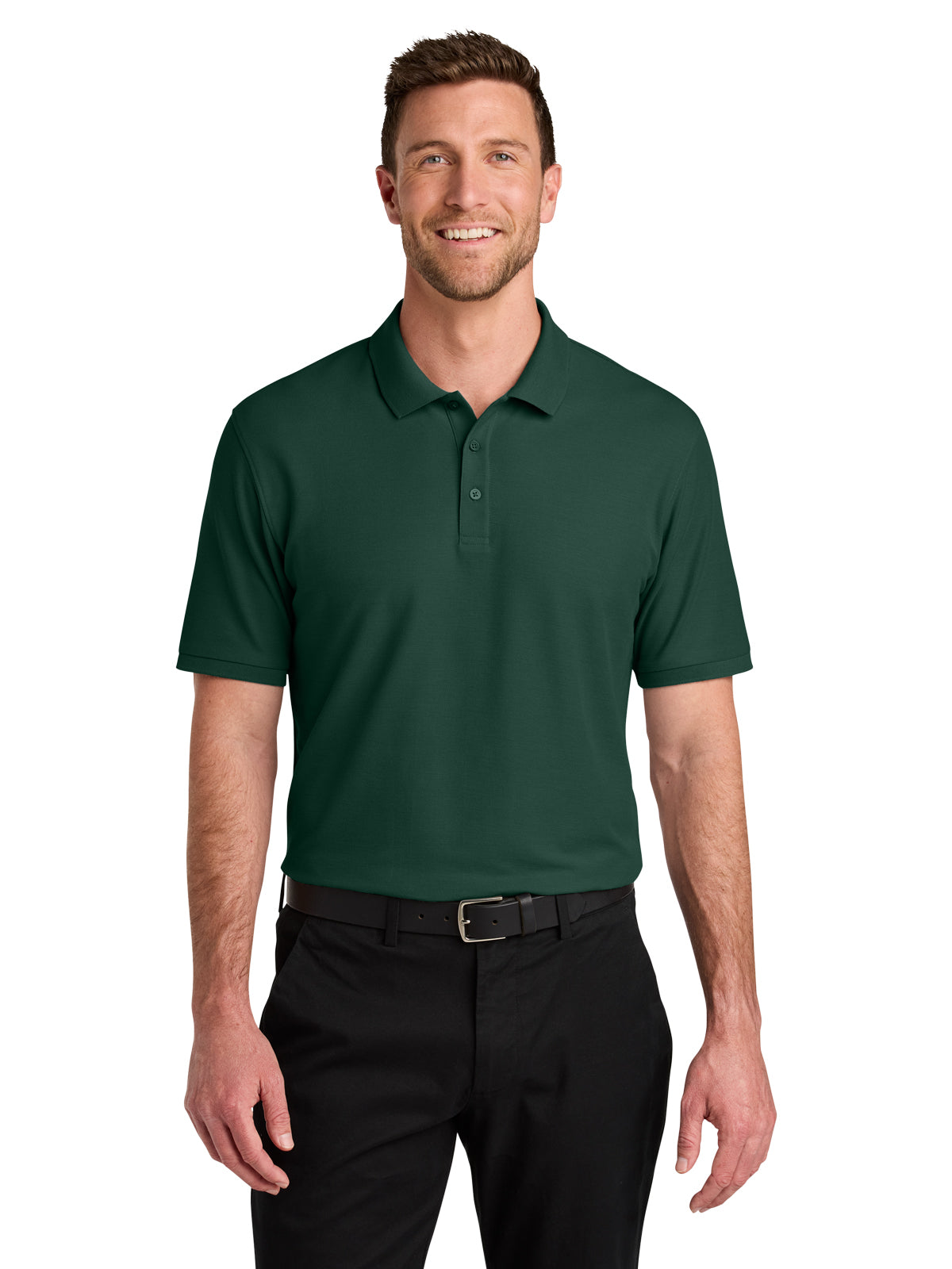 Men's Pocketless Wearever Signature Polo - K200 - Dark Green
