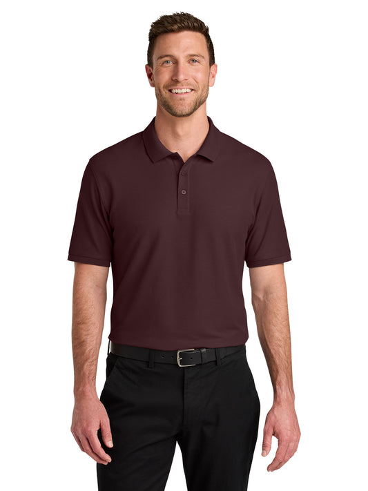 Men's Pocketless Wearever Signature Polo - K200 - Maroon