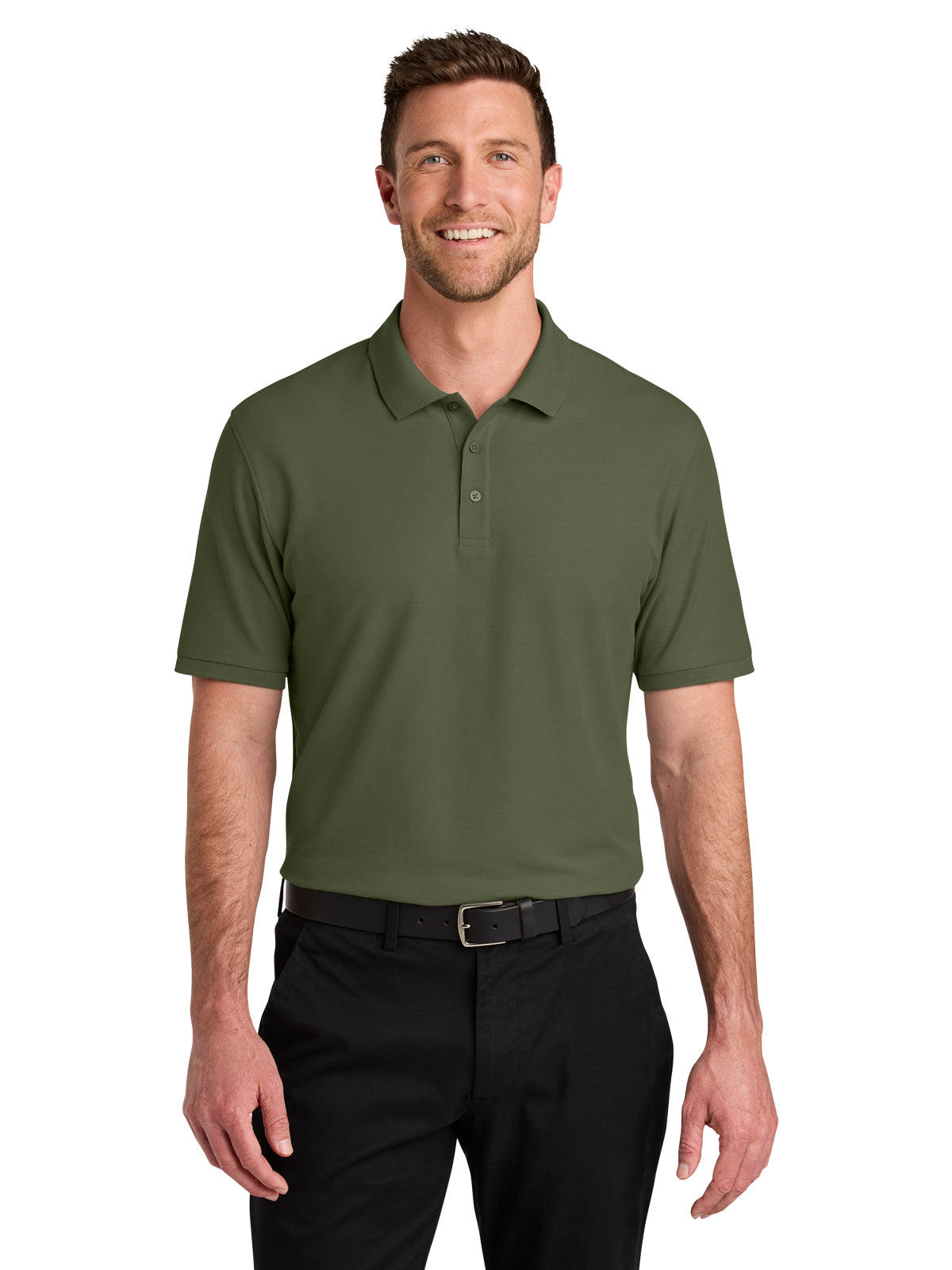 Men's Pocketless Wearever Signature Polo - K200 - Olive Drab Green