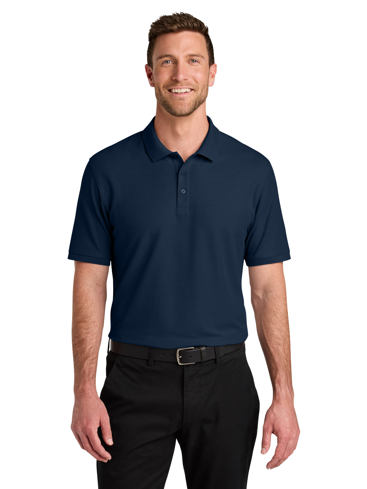 Men's Pocketless Wearever Signature Polo - K200 - River Blue Navy