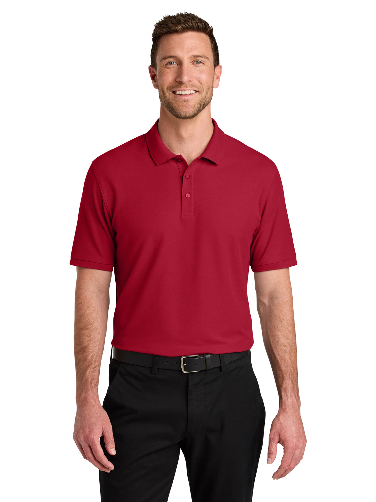 Men's Pocketless Wearever Signature Polo - K200 - Red