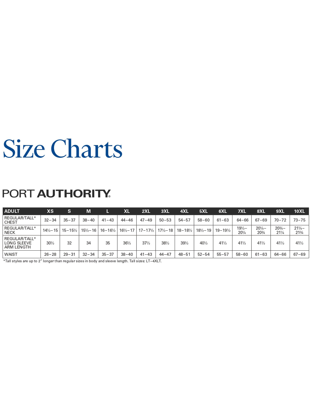 SIZECHART