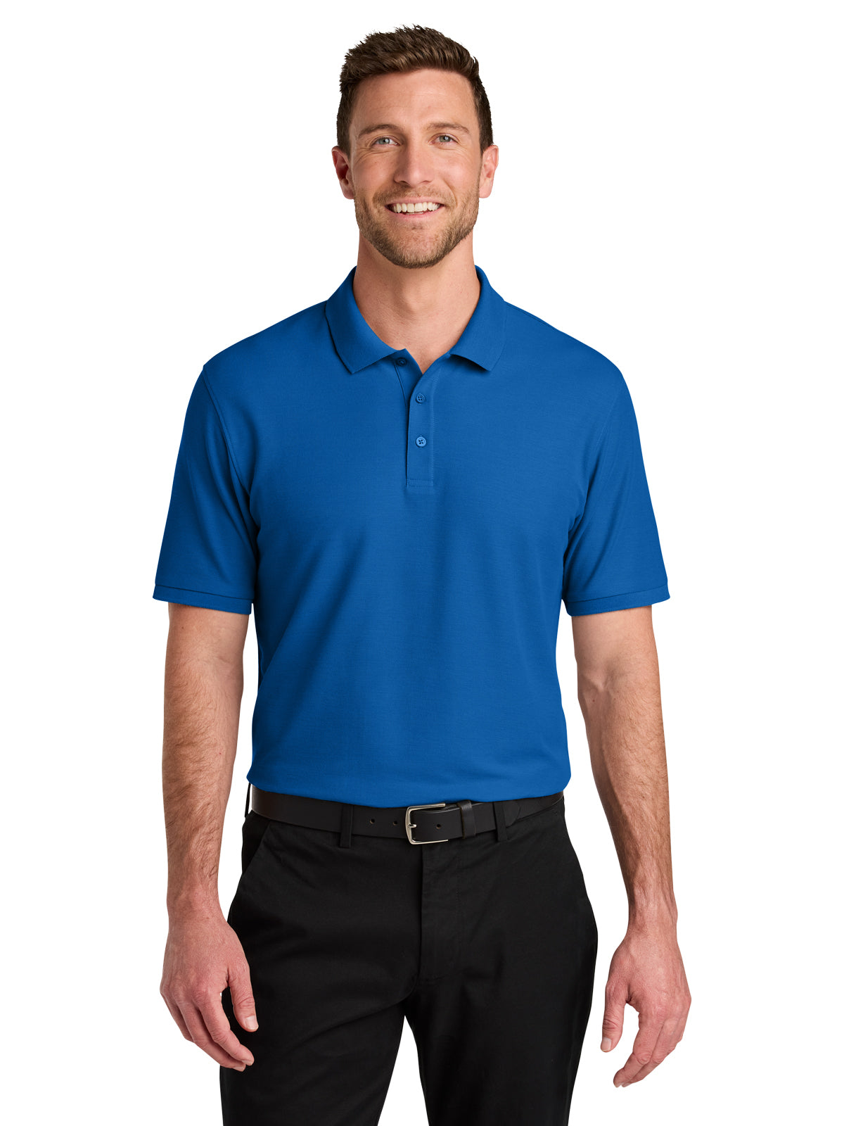 Men's Pocketless Wearever Signature Polo - K200 - Strong Blue