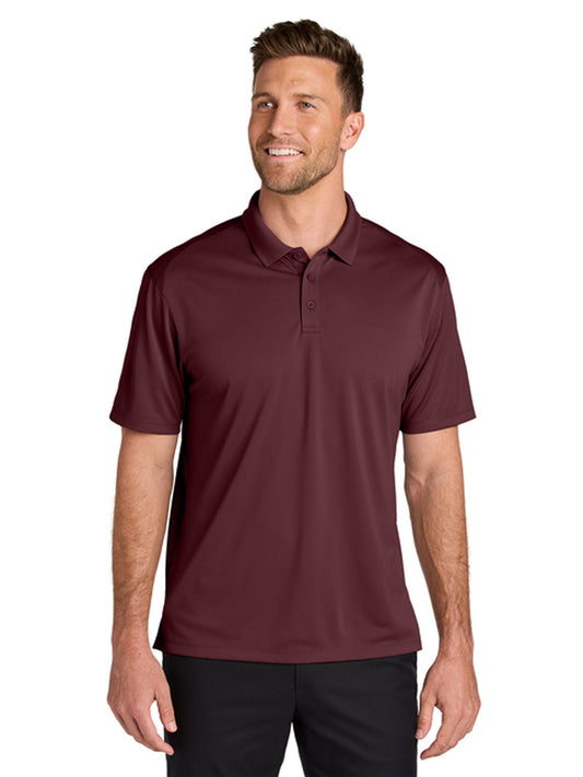 Men's Pocketless Moisture Wicking Polo - K240 - Burgundy