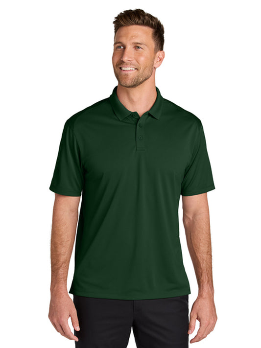 Men's Pocketless Moisture Wicking Polo - K240 - Deep Forest Green