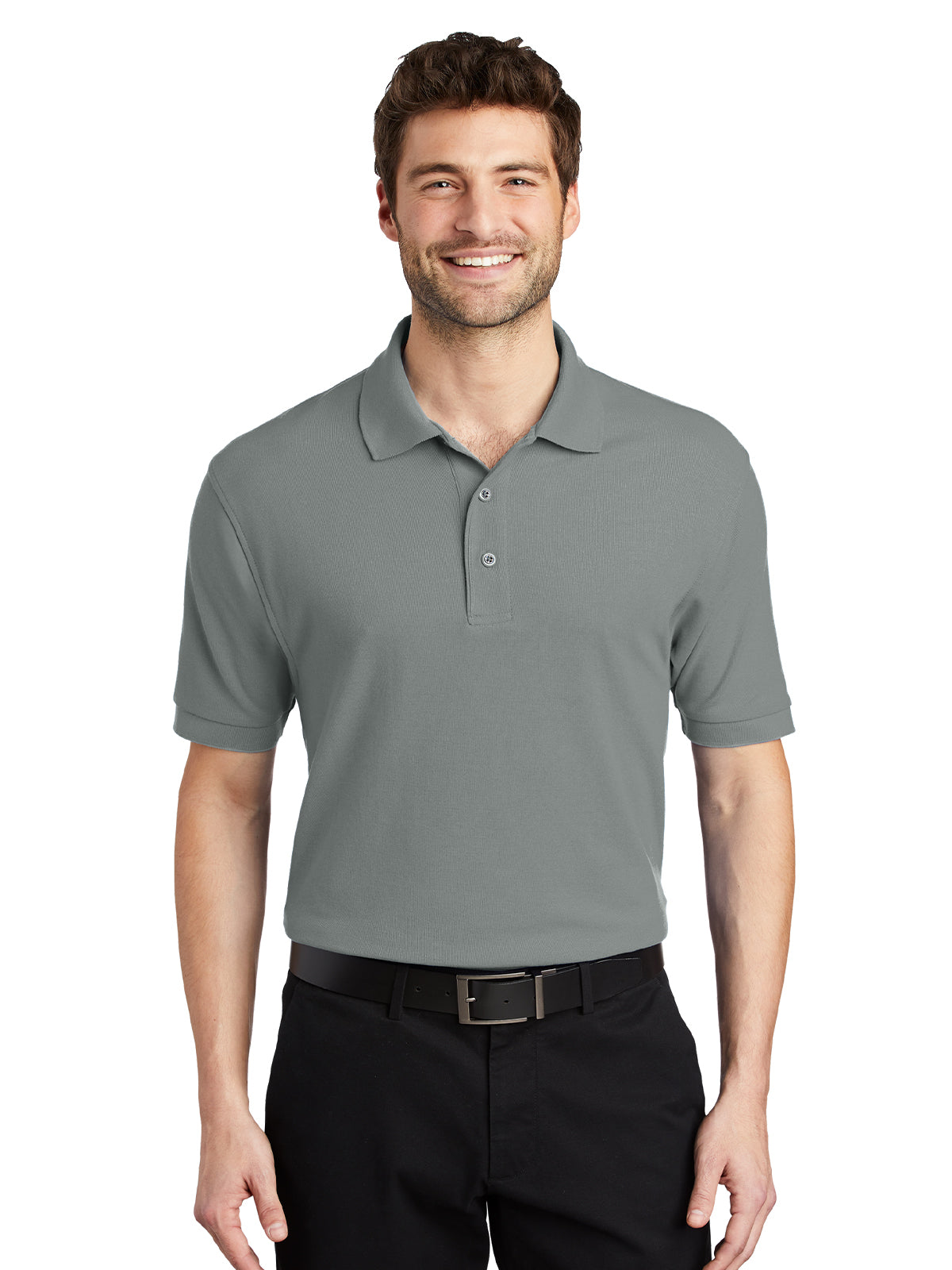 Men's Stretch Pique Polo - K500 - Cool Grey