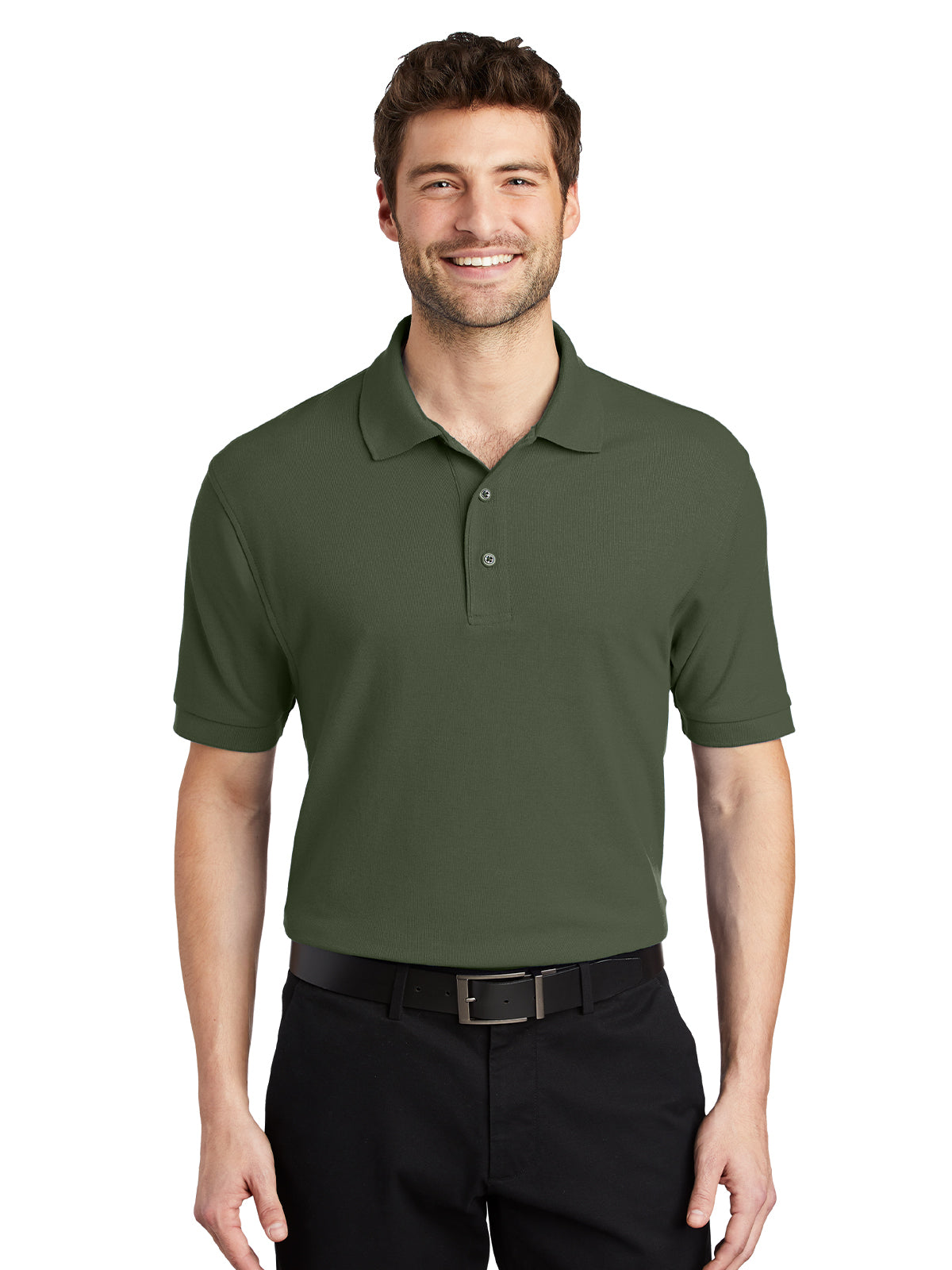 Men's Stretch Pique Polo - K500 - Clover Green