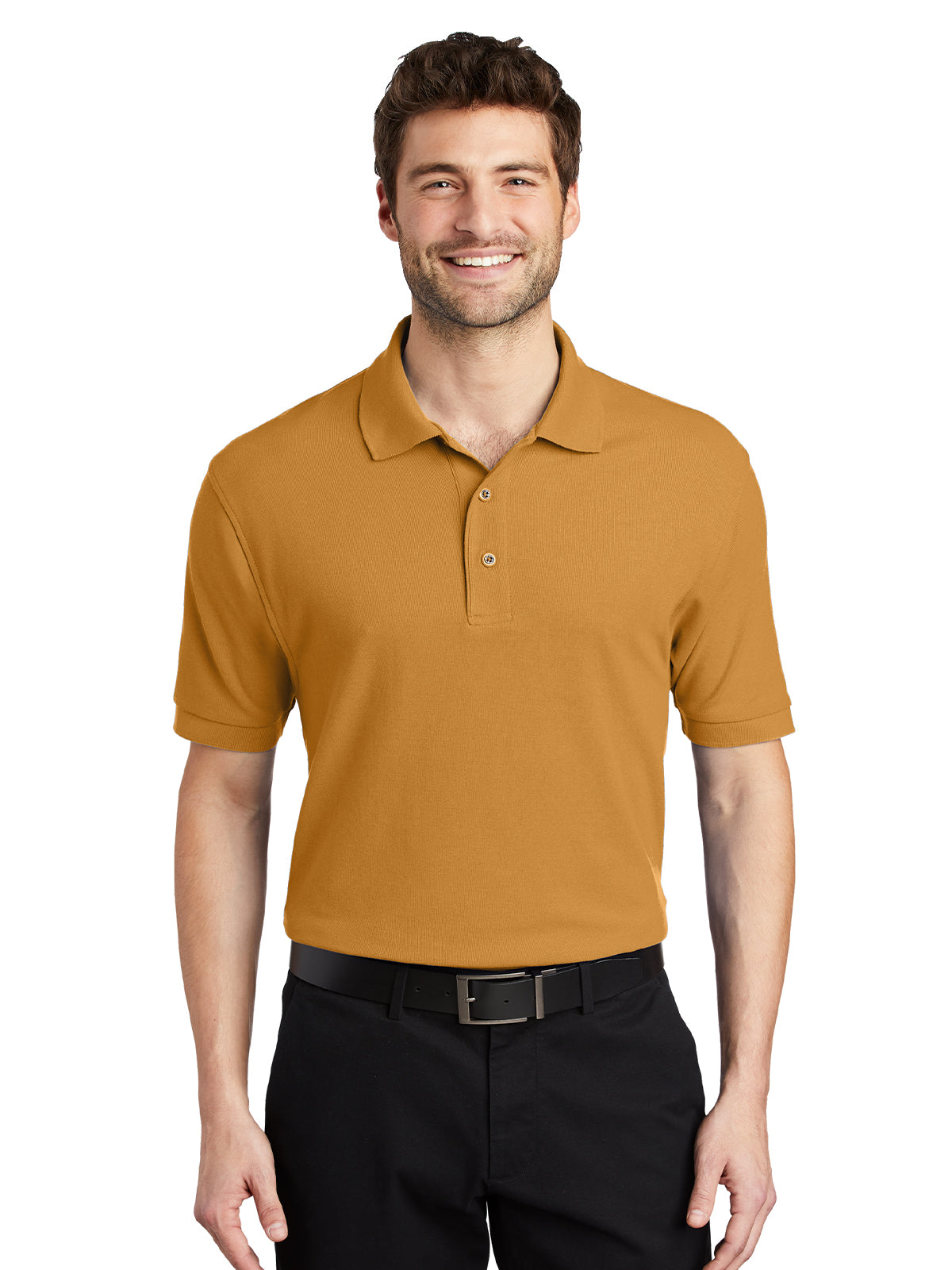 Men's Stretch Pique Polo - K500 - Gold