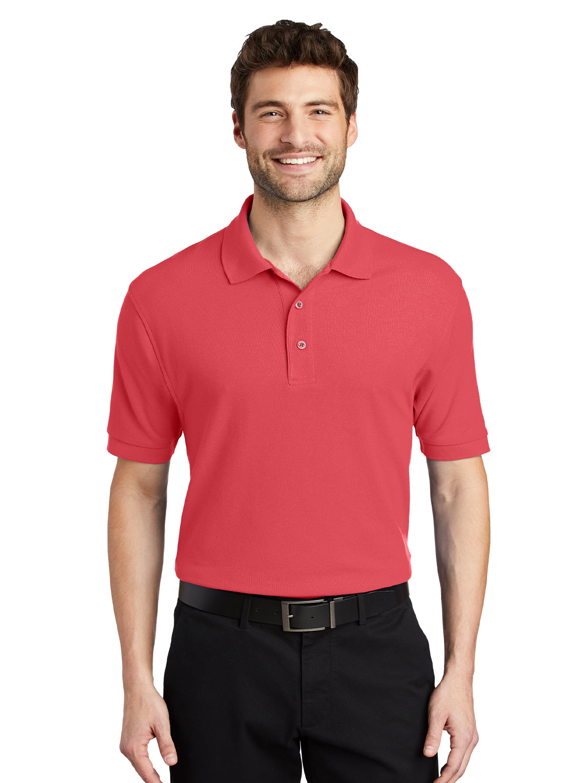 Men's Stretch Pique Polo - K500 - Hibiscus