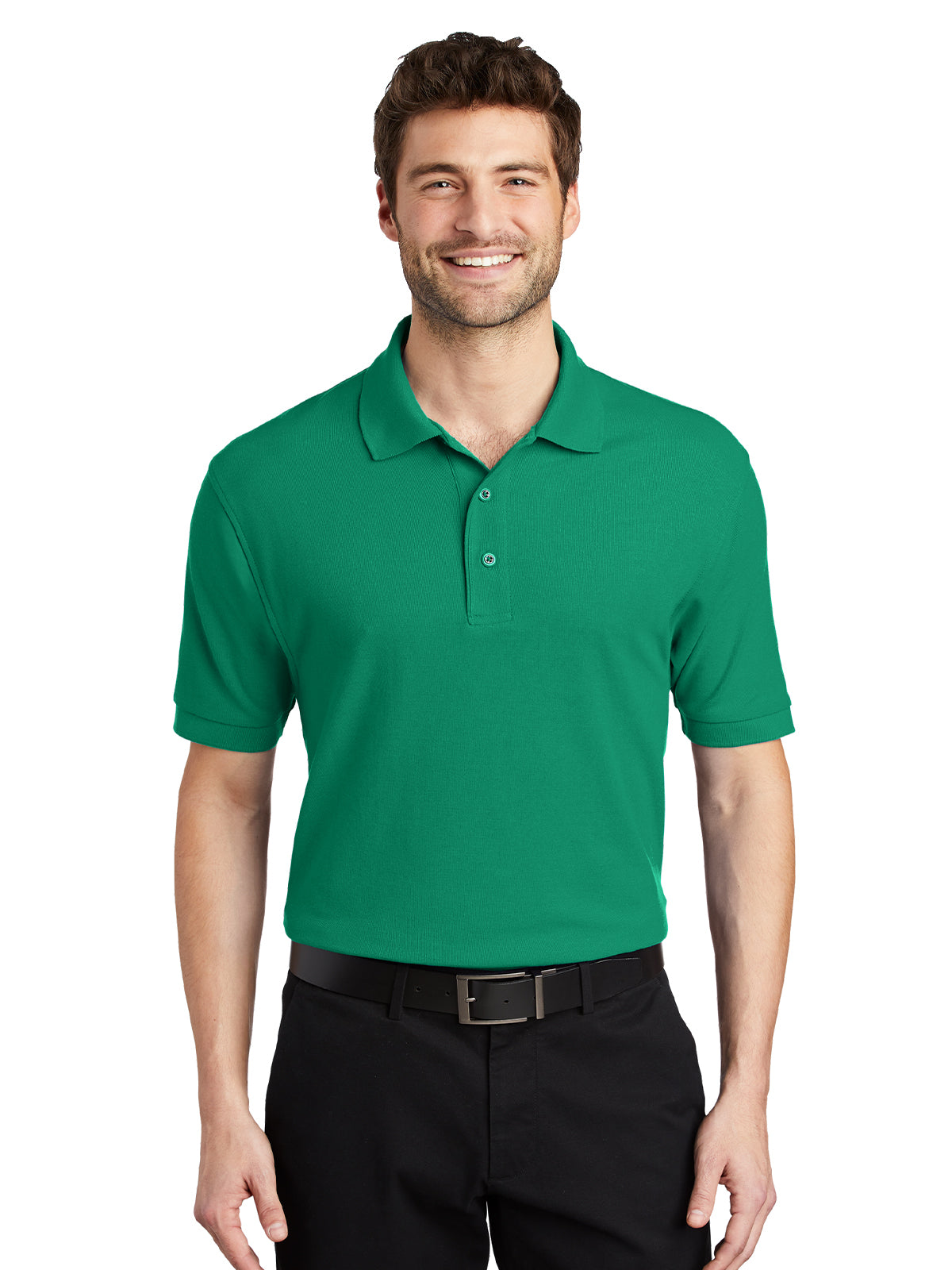 Men's Stretch Pique Polo - K500 - Kelly Green
