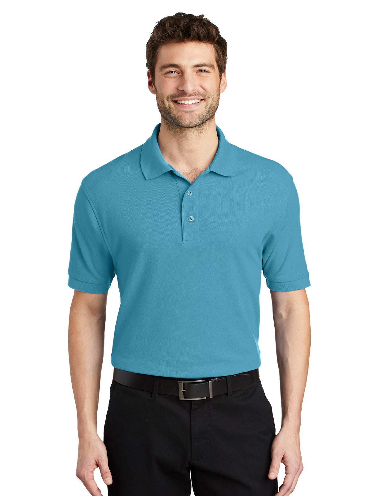 Men's Stretch Pique Polo - K500 - Maui Blue