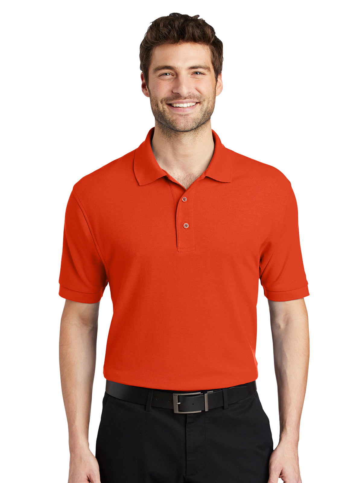 Men's Stretch Pique Polo - K500 - Orange