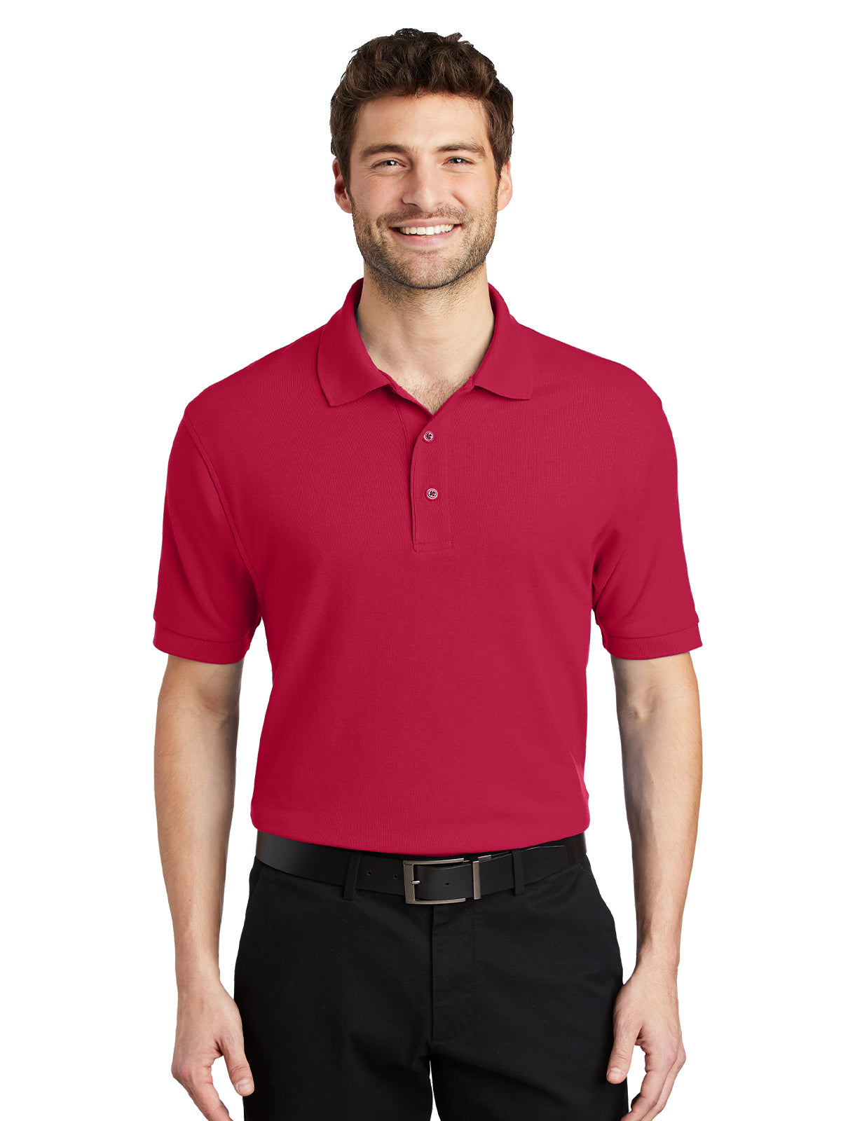 Men's Stretch Pique Polo - K500 - Red