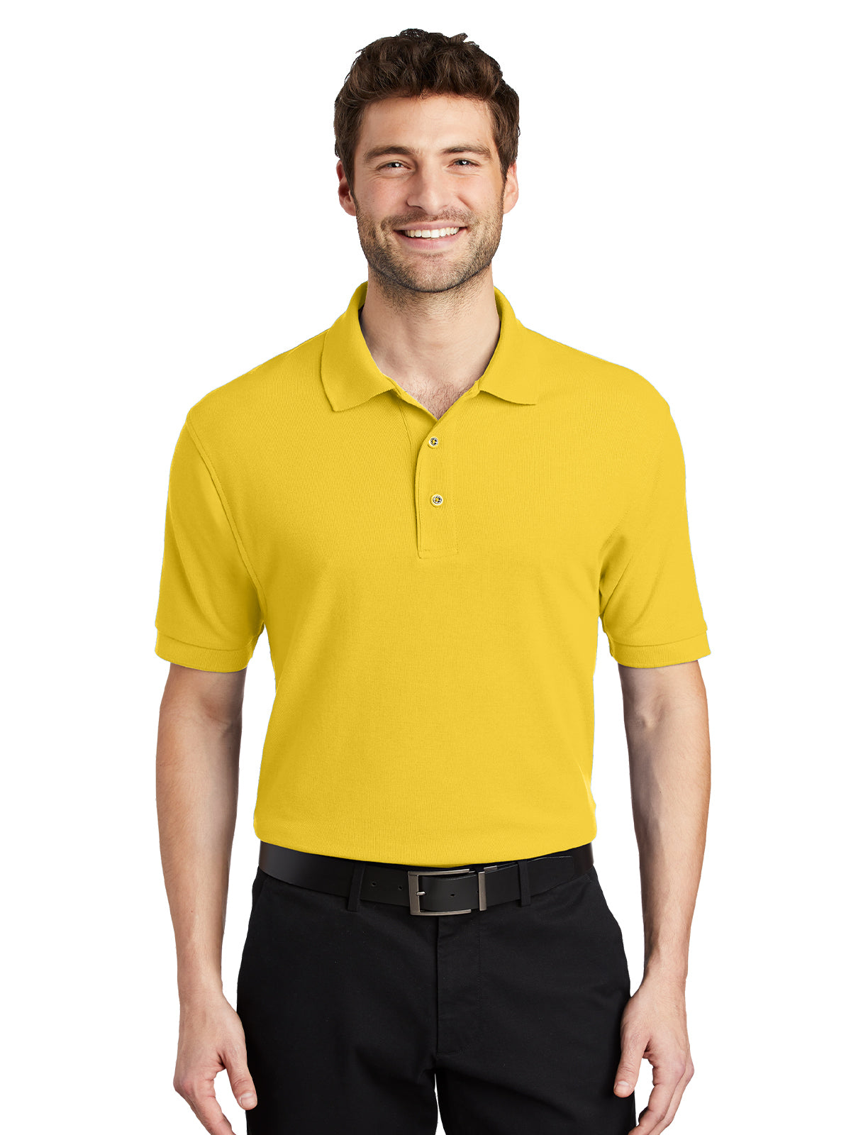 Men's Stretch Pique Polo - K500 - Sunflower Yellow